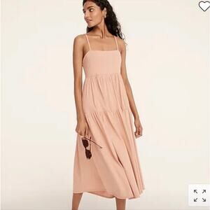 J. Crew Peach Midi Dress